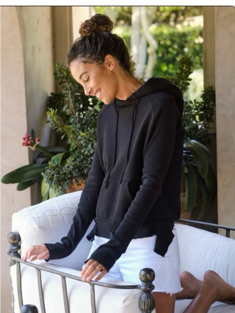 Frank & Eileen TEE Lab Triple Fleece Black Hooded Pullover Sweatshirt - medium